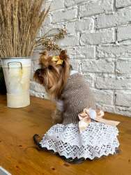 Шерстяное платье для собак Puffy Мэри